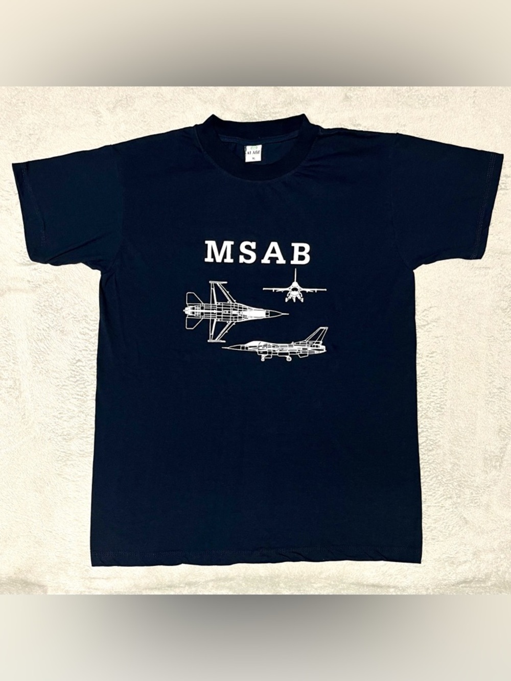 Royal Jordanian Air Force F-16 t-shirt - Navy Blue - Size XL (U.S. Size MEDIUM)